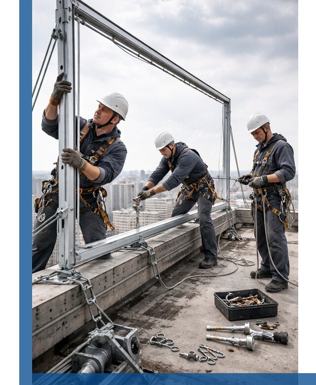 Монтаж крышных рекламных конструкций под ключ в Шуе