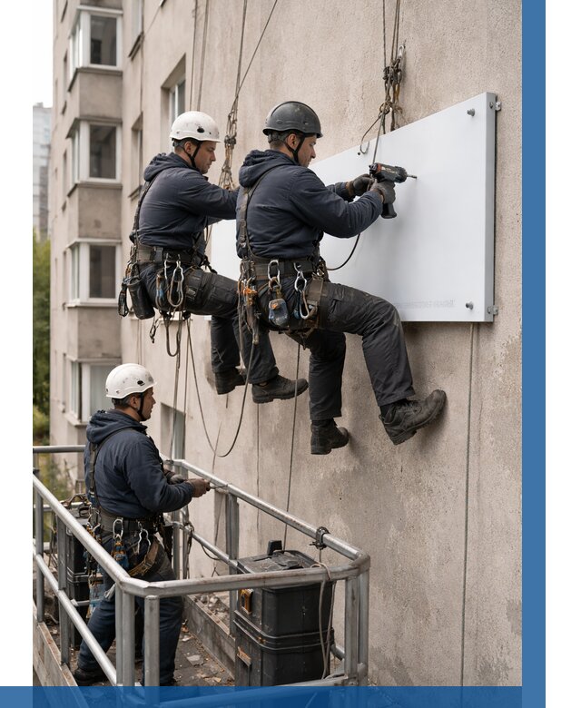 Монтаж табличек и указателей в Шуе от 3598 р. | ВЫСОТНИК-Шуя