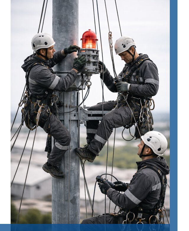 Монтаж заградительных огней в Шуе от 8738 р. | ВЫСОТНИК-Шуя