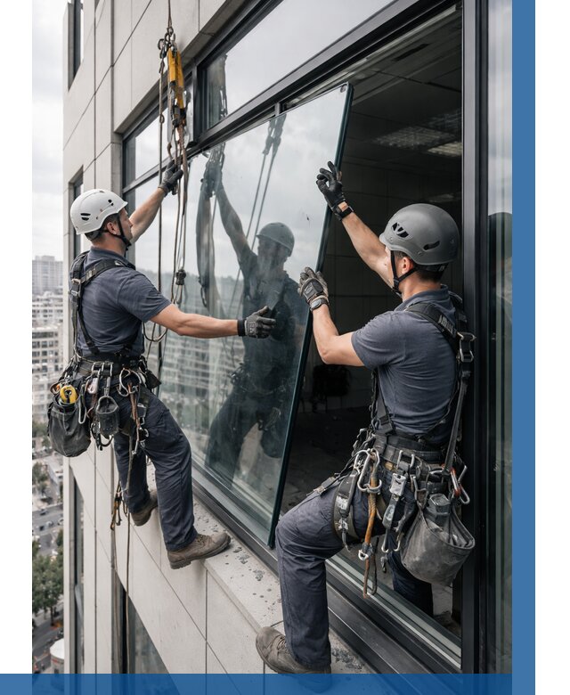 Замена стеклопакетов на высоте в Шуе от 5654 р. | ВЫСОТНИК-Шуя