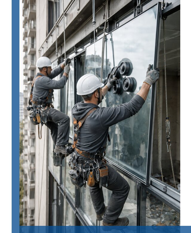 Витражное остекление фасадов и лоджий в Шуе под ключ