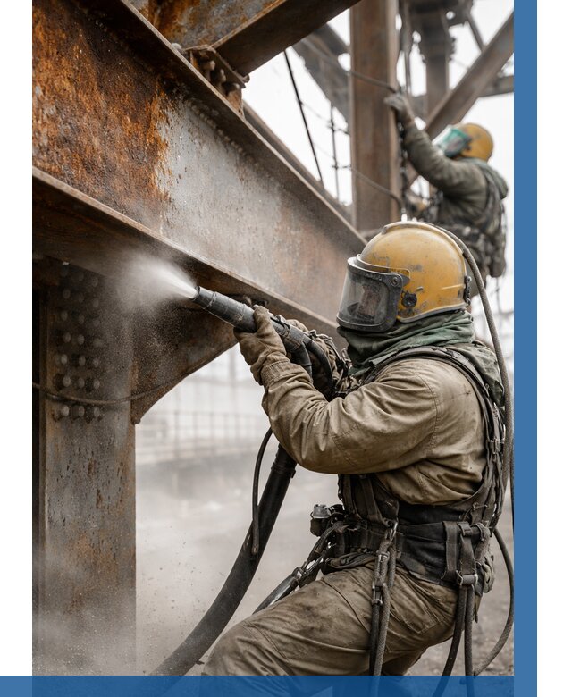 Пескоструйная очистка металлоконструкций в Шуе по 617 р.  ВЫСОТНИК-Шуя