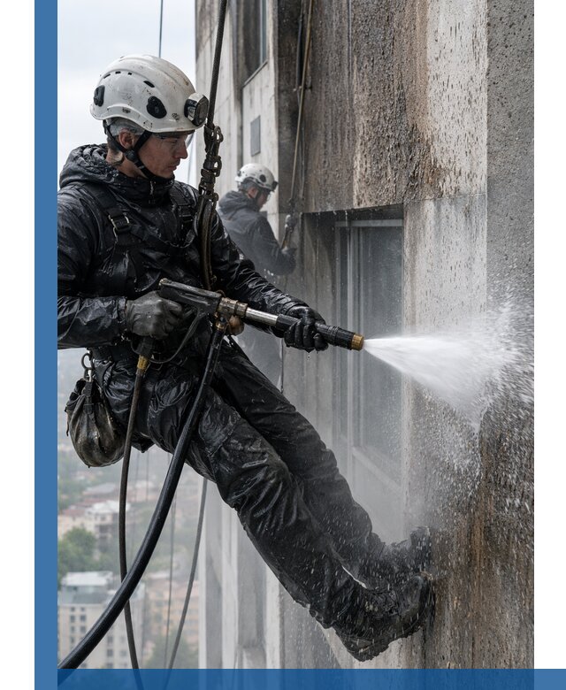 Гидроструйная очистка фасадов и конструкций в Шуе