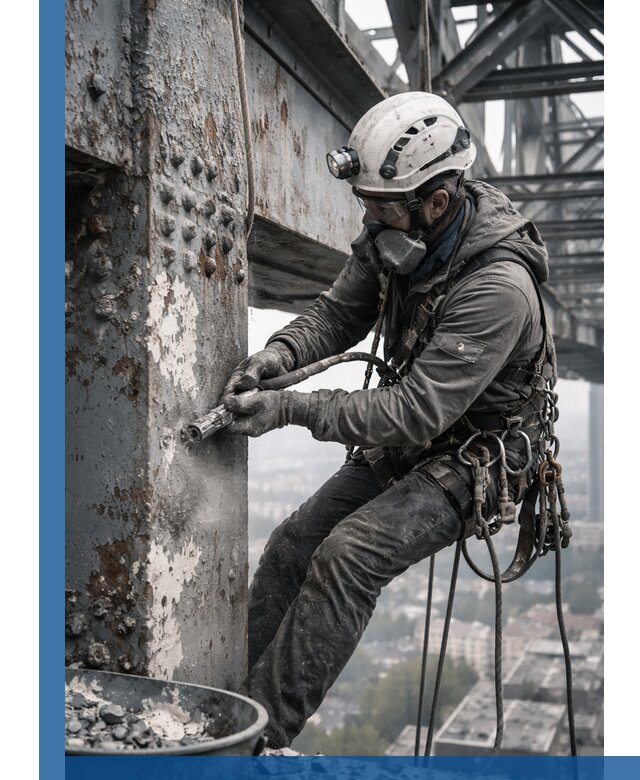 Удаление старой краски с металлических конструкций в Шуе