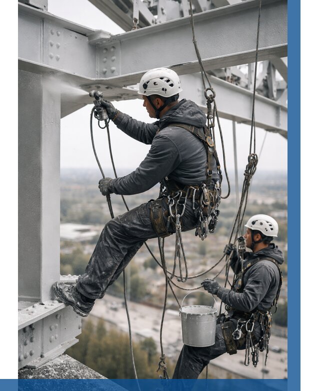 Покраска металлоконструкций на высоте в Шуе 360 р |ВЫСОТНИК-Шуя