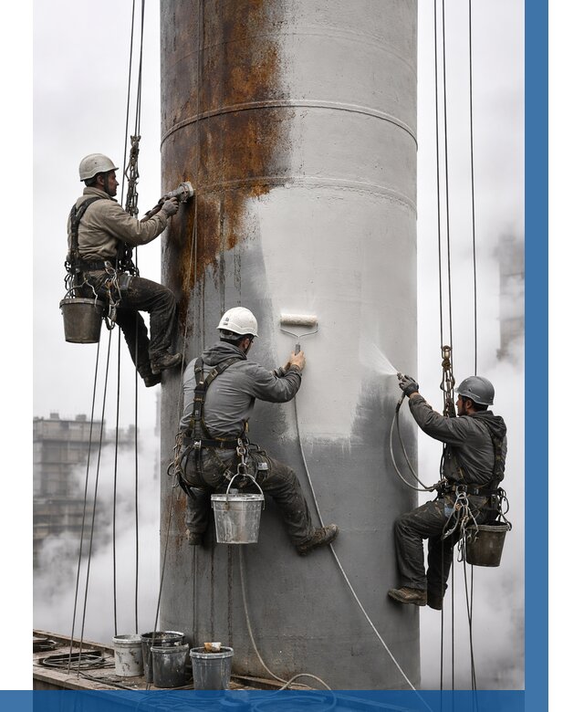 Покраска дымовых труб в Шуе от 8738 р. | ВЫСОТНИК-Шуя