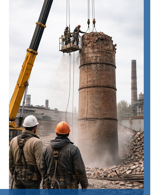 Демонтаж дымовой трубы в Шуе от 92520 р. | ВЫСОТНИК-Шуя, смета