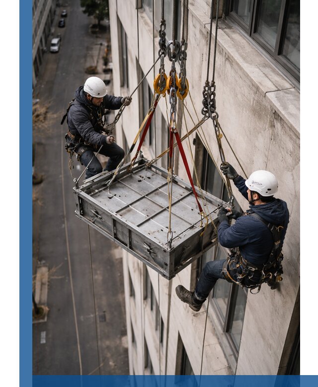 Спуск и подъем грузов по фасаду в Шуе для зданий