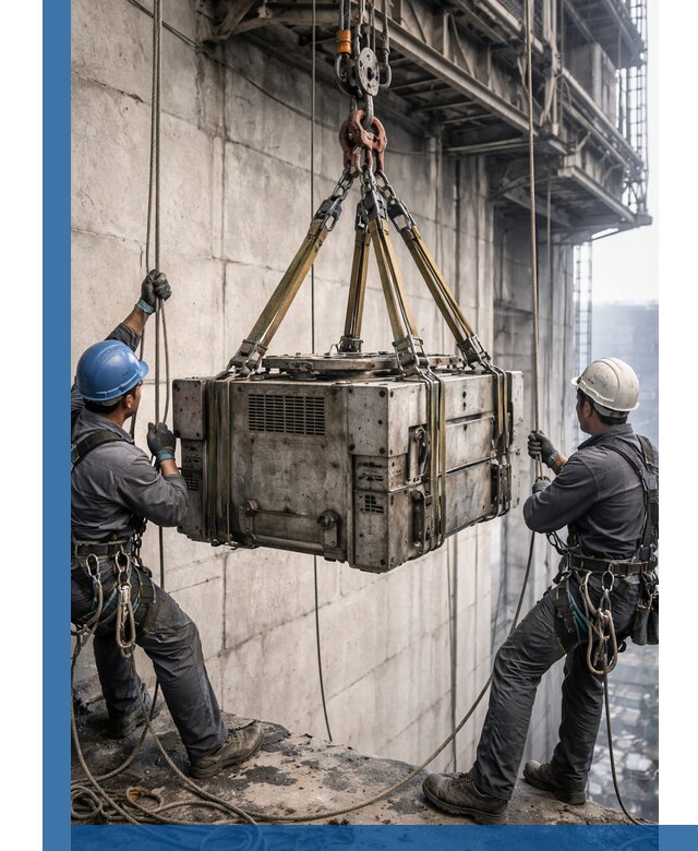 Такелажные работы на высоте, подъем и монтаж грузов в Шуе