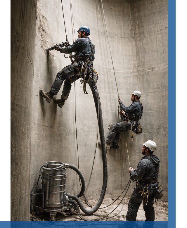 Зачистка силосов в Шуе от 4626 р. Договор и смета ВЫСОТНИК-Шуя