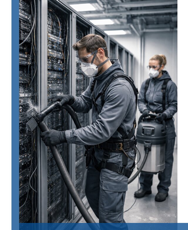 Обеспыливание серверной комнаты в Шуе, профессиональная очистка