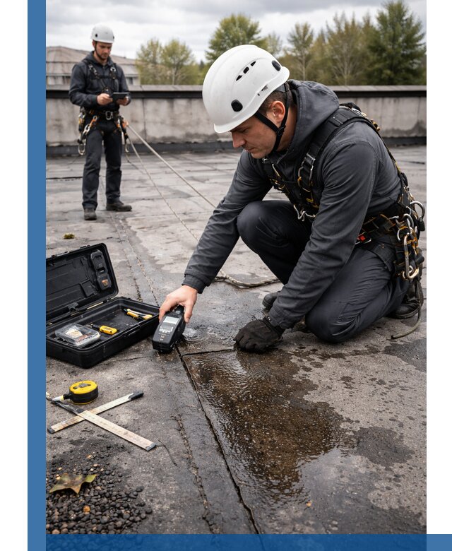 Обследование кровли на протечки и выявление дефектов в Шуе