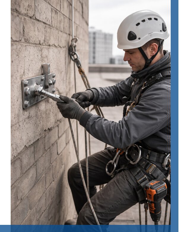 Установка анкерных точек в Шуе от 3598 р. | ВЫСОТНИК-Шуя