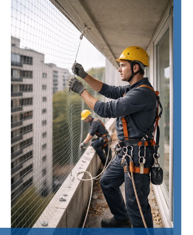 Монтаж сетки от птиц в Шуе от 4626 р. | ВЫСОТНИК-Шуя